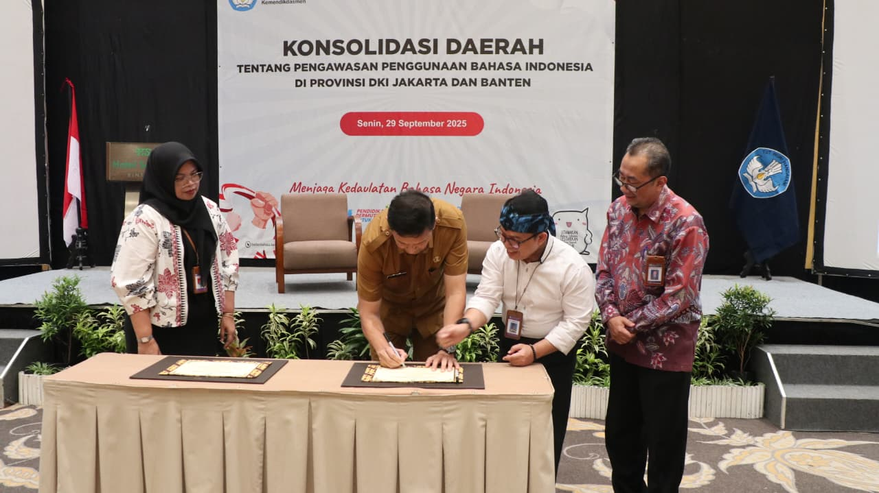 Dorong Ketertiban Penggunaan Bahasa Indonesia di Ruang Publik, Kemendikdasmen Gelar Konsolda