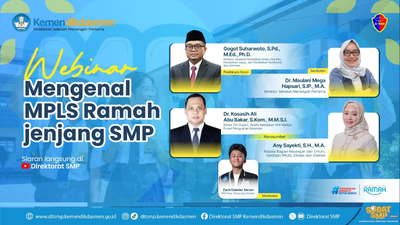 Kemendikdasmen Sosialisasikan MPLS Ramah Jenjang SMP, Wujudkan Sekolah yang Aman dan Nyaman