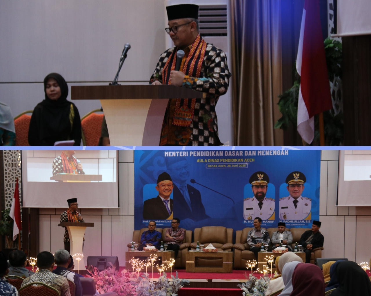Kunjungi Aceh, Mendikdasmen Sampaikan Pesan Transformasi Pendidikan dan Tumbuhkan Karakter Nasional
